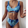 Sexy High Waist Bikini Split Swimsuit