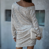 Long Sleeve Women'S Sequin Dress