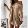 Solid Color Long-Sleeved Loose Sweater