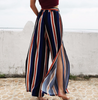 Women'S Sexy Striped Chiffon Trousers