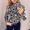 Long Sleeve Flounced Chiffon Fashion Shirt