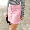 Women'S Solid Color Pocket Skirt