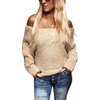 Long Sleeve Women's Off Shoulder Sweater