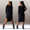 Fashion hooded long-sleeved dress