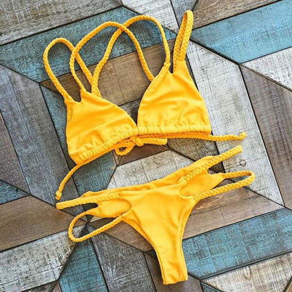 Design yellow bikini