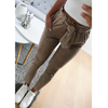 Fashion Slim High Waist Striped Pants