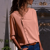 Fashion Irregular Button Long Sleeve Shirt