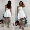 Solid color white sleeveless dress
