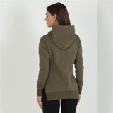 Round neck long-sleeved hooded sweater