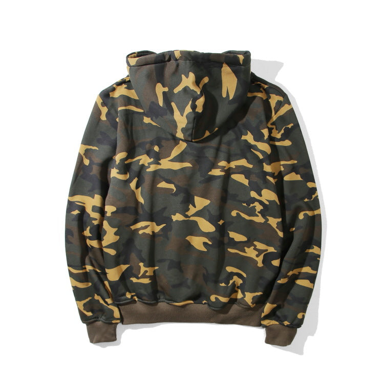 Hoodies Winter Casual Hats Sports Pullover Embroidery Camouflage Jacket