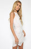 Slim Round Neck Sleeveless Lace Dress