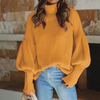 Women'S High-Necked Long-Sleeved Sweater