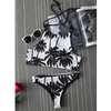 Sexy coconut trees printing Split Bikini