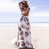 High Quality Chiffon Print Floral One Piece Dress