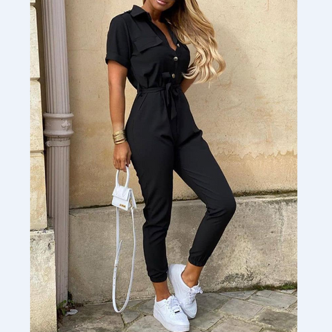Casual Sleeveless Sequined Sling Jumpsuit