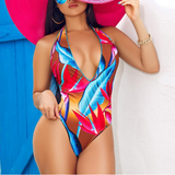 Sexy Women'S Backless One-Piece Swimsuit