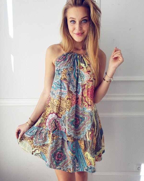 Fashion Printing Beach Dress