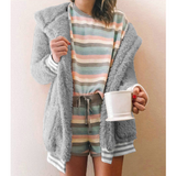 Fashion Solid Color Long-Sleeved Cardigan Jacket