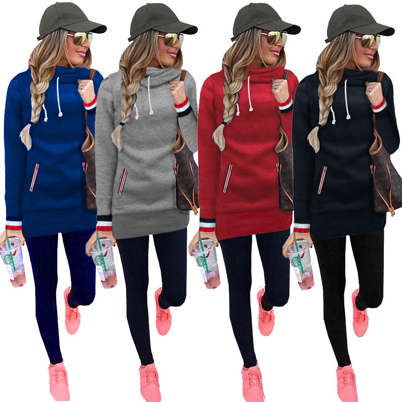 Women Solid Color Long Sleeve Sweater