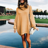 Women'S Fashion Striped Knit Sweater