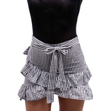 Women Sweet Irregular Plaid Skirts