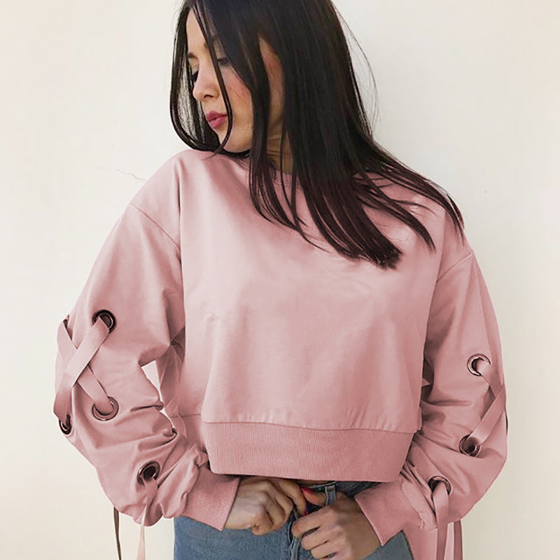 Loose Round Neck Long Sleeves Sweater