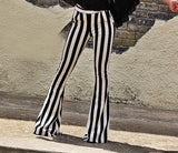 Women Fashion Striped Trousers