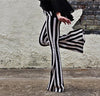 Women Fashion Striped Trousers