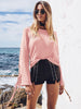 Women'S Round Neck Long Sleeve Sweater Top