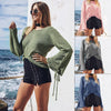 Women'S Round Neck Long Sleeve Sweater Top