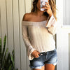 Women's Solid Color Long Sleeve Tops