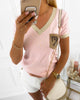 V-neck Short Sleeve T-shirt