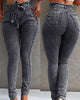 Women Slim Stretch High Waist Jeans