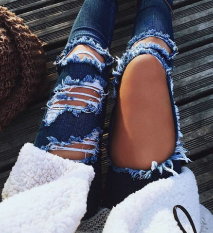 Ripped Holes Jeans