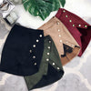 Women Solid Color Lace Package Hip Skirts