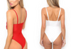 Solid Color Sexy Backless One Piece Swimwear