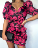 Sexy Women's Printed Short Sleeve Dress