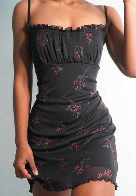 Design Sleeveless Women'S Sling Printed Dress