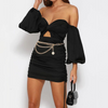 Design Open-Back Women'S Off-Shoulder Dress