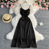 Sling Bowknot Elegant Backless Dress