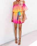 Fashion Women'S Chiffon Print Dress