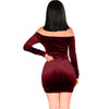 Fashion Long Sleeve Sexy High Waist Dress