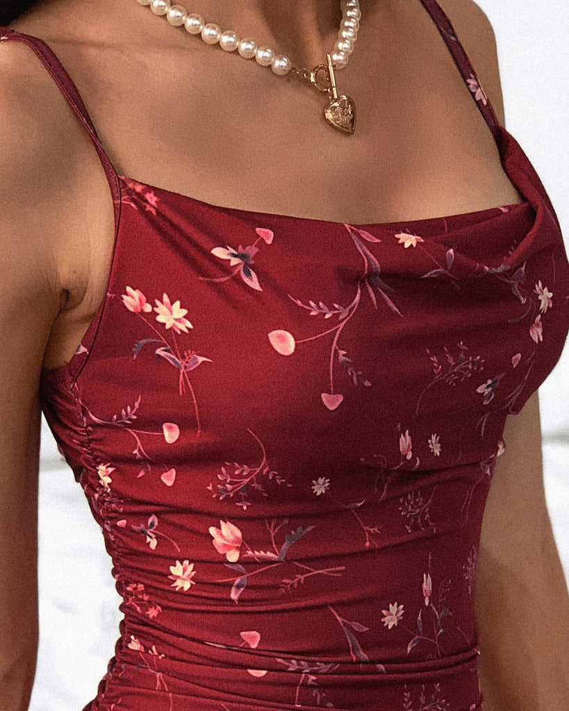Sexy Sling Printed Sleeveless Dress