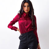 Solid Color Women'S Long Sleeve Shirt