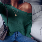 Solid Color Casual Long-Sleeved Knit Shirt