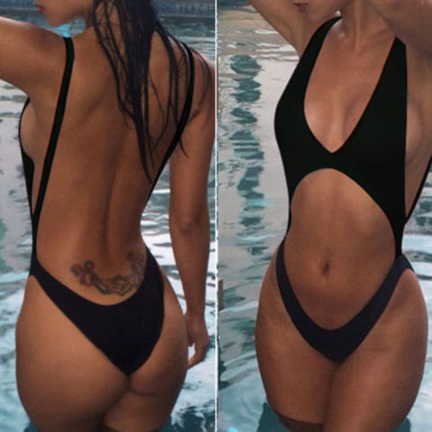 Sexy Flat Angle Bikini Swimsuit