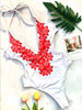 Fashion Sexy Print One Piece Bikini Swimsuit