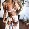 Printed Sexy Loose Sleeveless Two-Piece Set