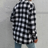 Women's Plaid Cardigan Long Sleeve Casual Top Shirt