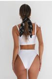 Sexy White Sling Two Piece Swimsuit